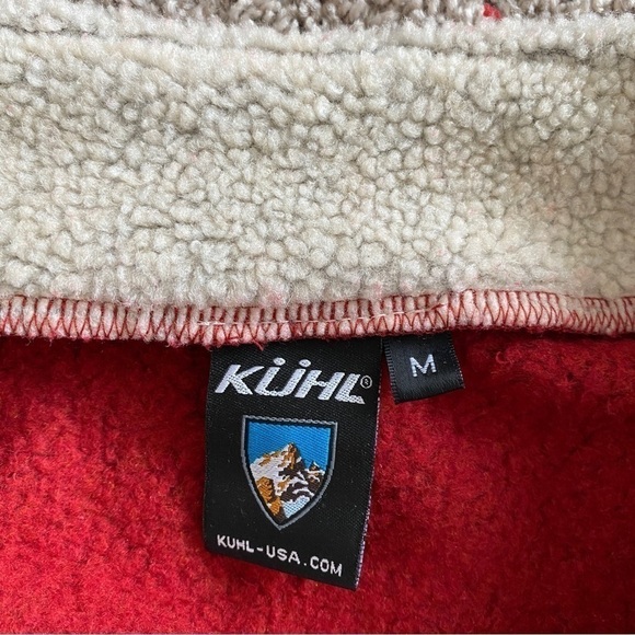 Kuhl Alfpaca Fleece 1/4 Zip Sweater Pullover Red Womens Medium - Picture 9 of 12